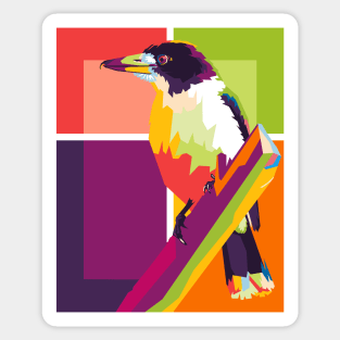 unique bird ilustration Sticker